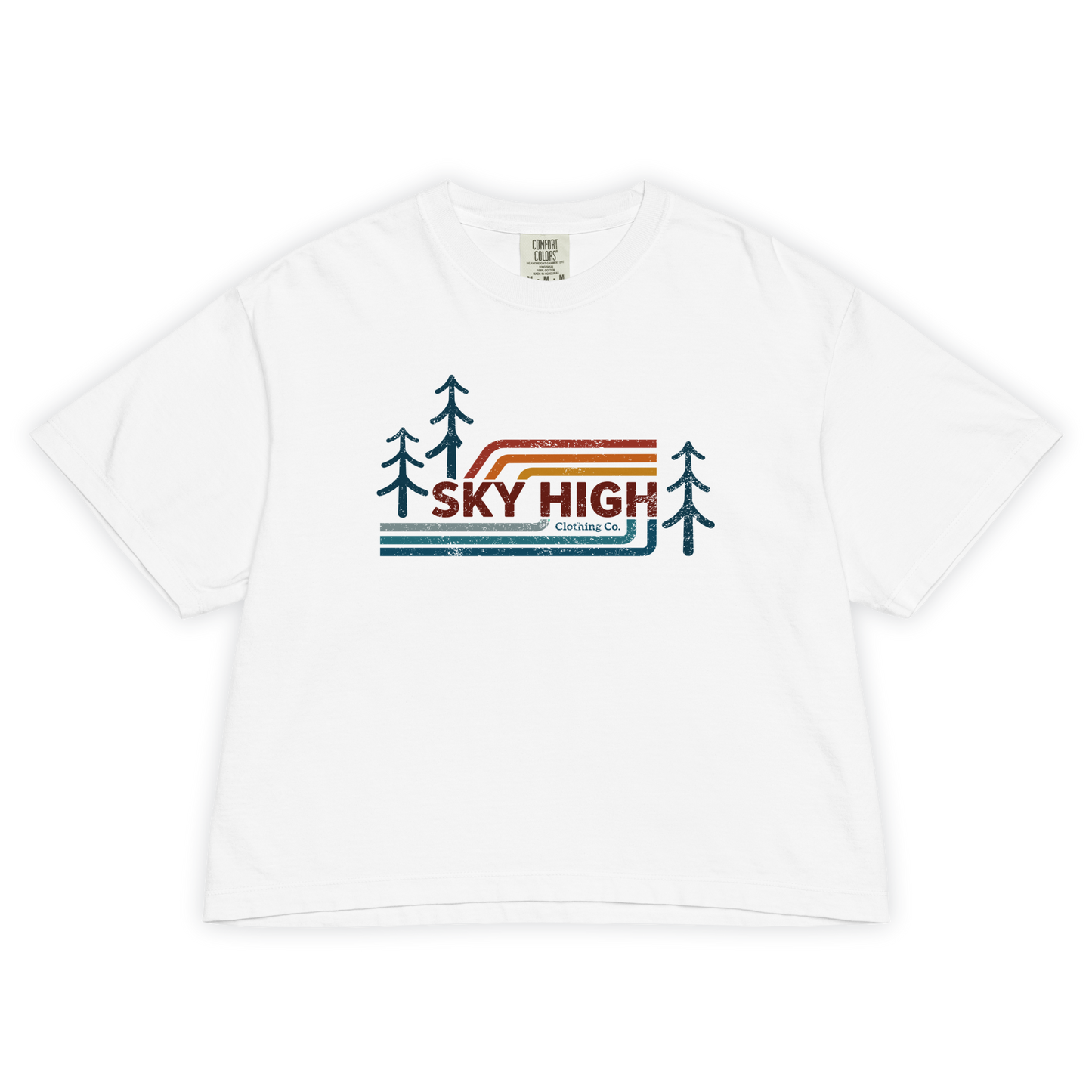 Horizon Break Cropped Heavy Tee