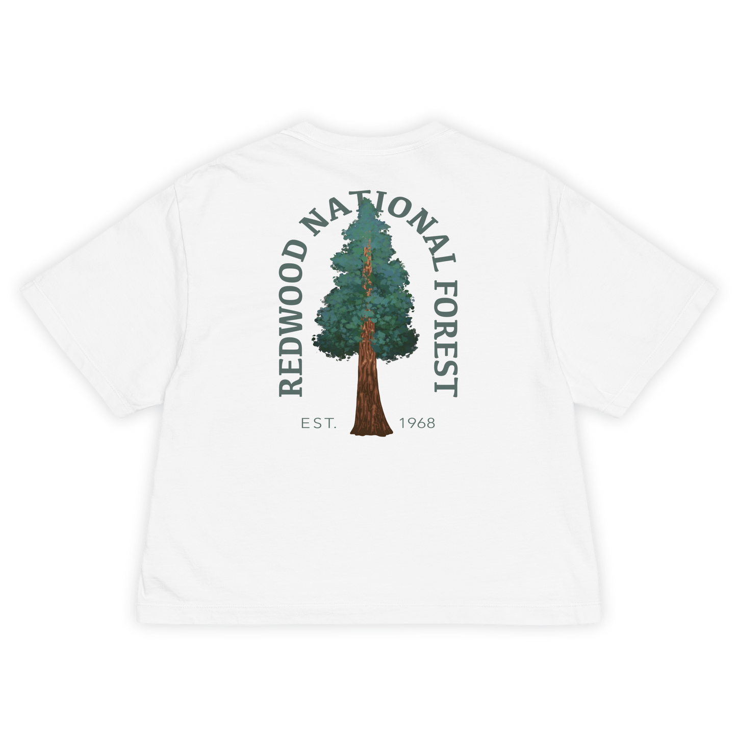 Redwood Forest Cropped Heavy Tee